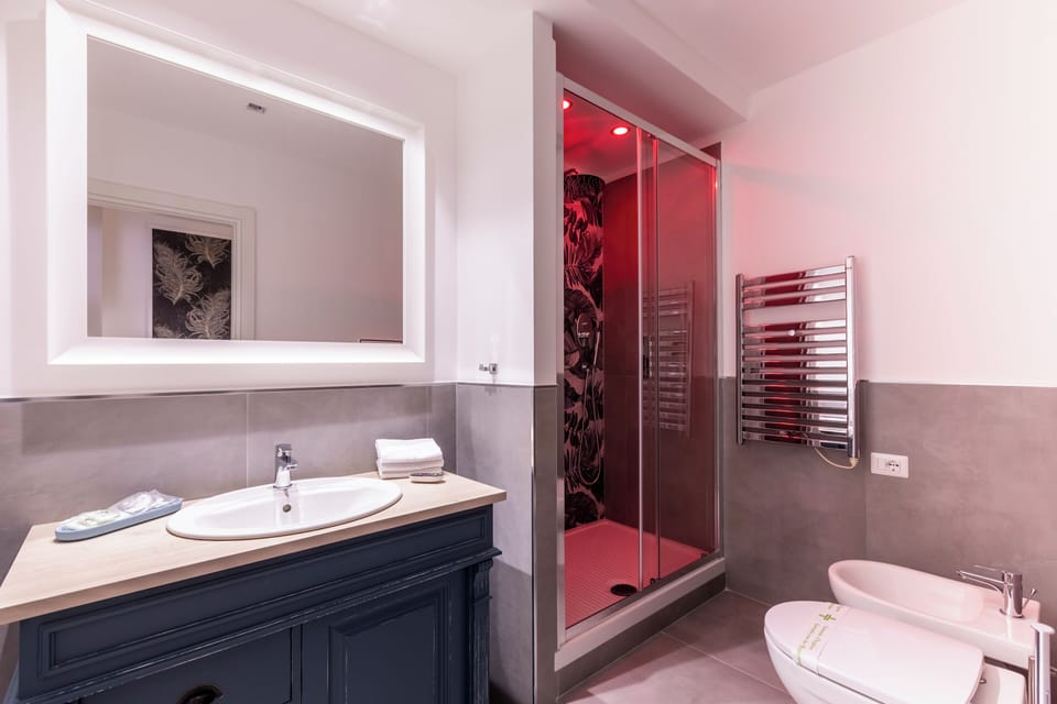 Superior Room | Bathroom | Shower, rainfall showerhead, free toiletries, hair dryer
