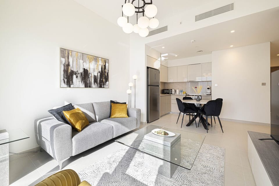 Expansive Living and dining Space