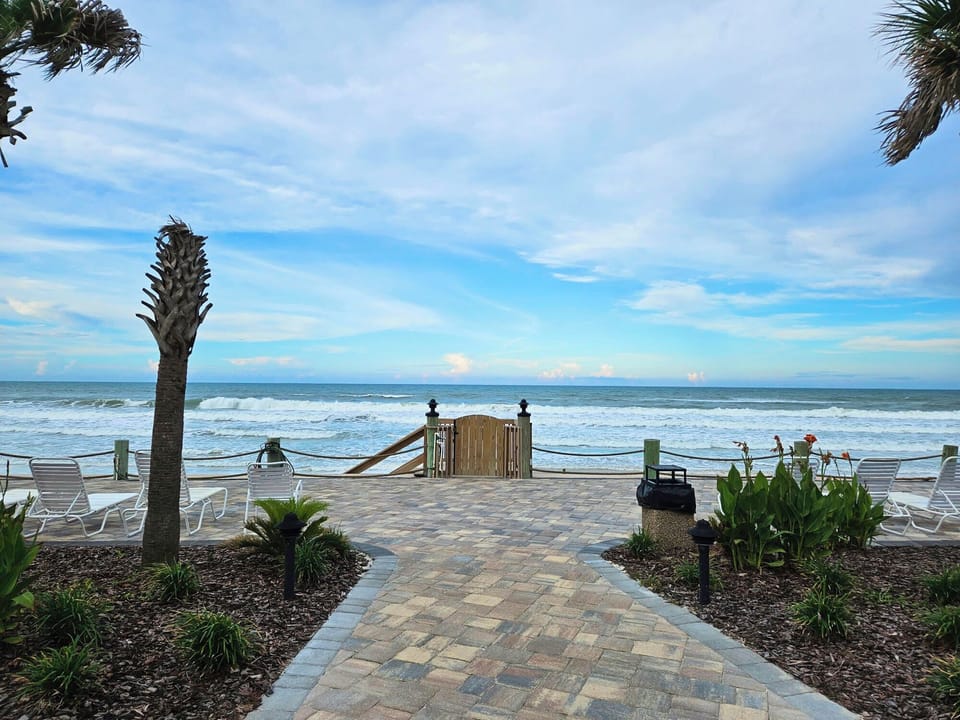 "to the beach they said!"  
Private gaited beach access. Coded for security.