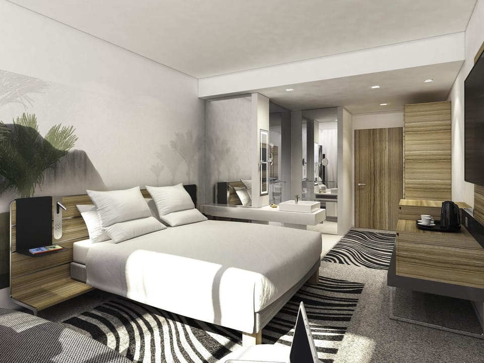 Family Double Room, 1 Queen Bed with Sofa bed | In-room safe, laptop workspace, blackout drapes, iron/ironing board