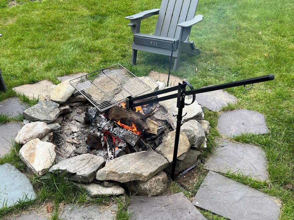 Fire pit and grill