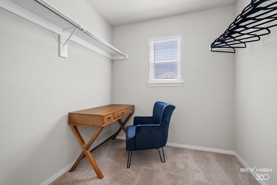 Private work space just off the master bathroom!