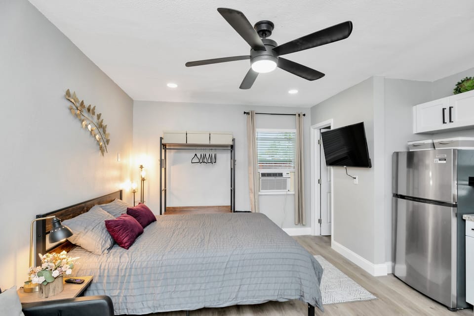 Queen Size Bed with a 12” memory foam mattress