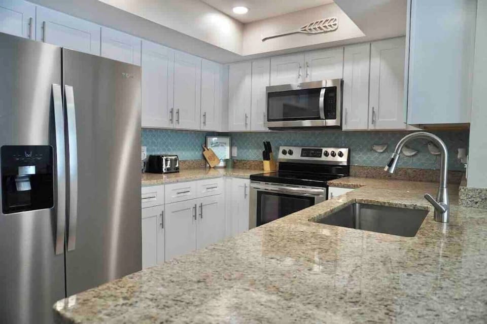 Fully stocked kitchen ready for your first meal!