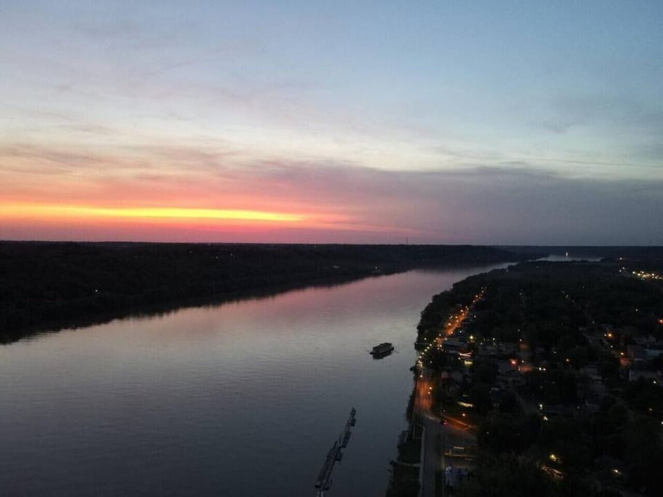 View of town and Ohio River