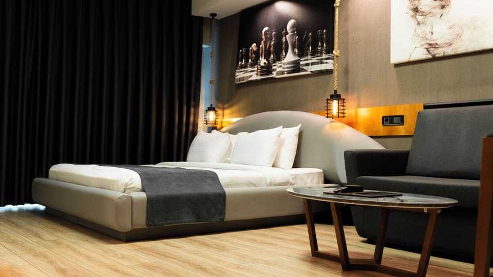 In-room safe, blackout drapes, soundproofing, iron/ironing board