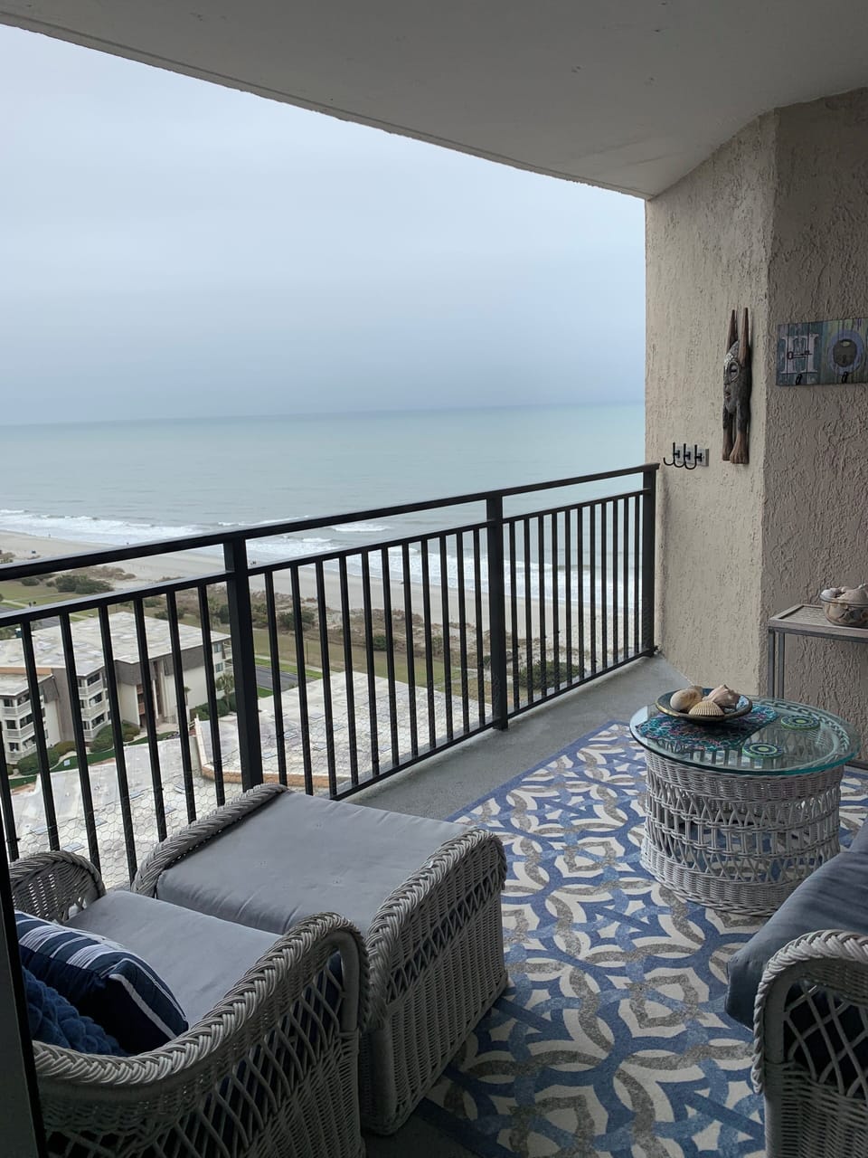 You will spend a lots of time on our balcony listening to the wives !