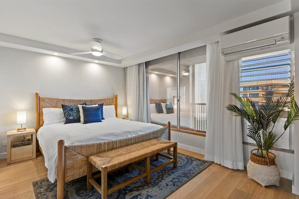 Comfortable king bed in the guest bedroom