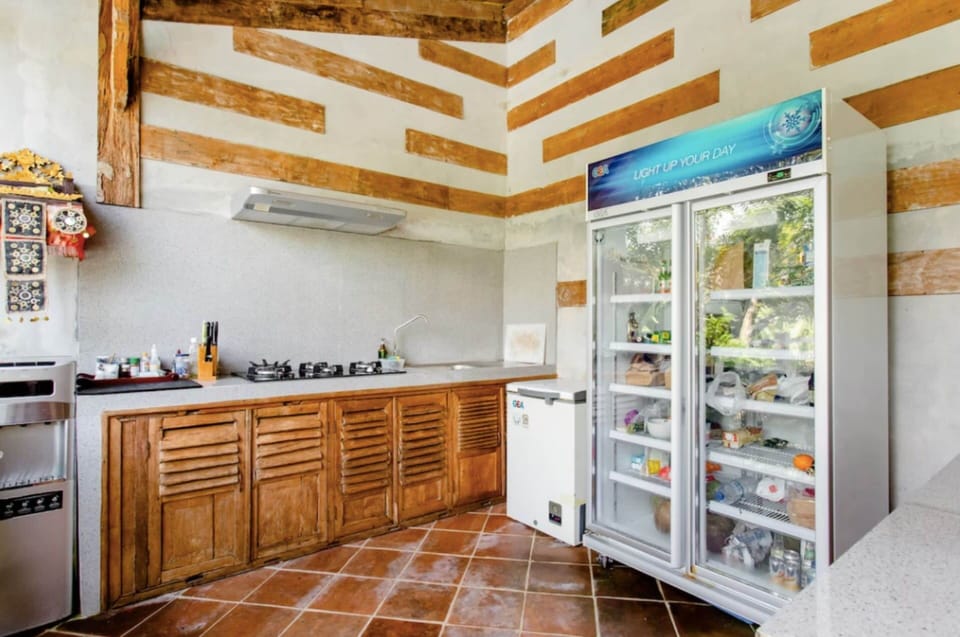 Shared fridge, microwave
