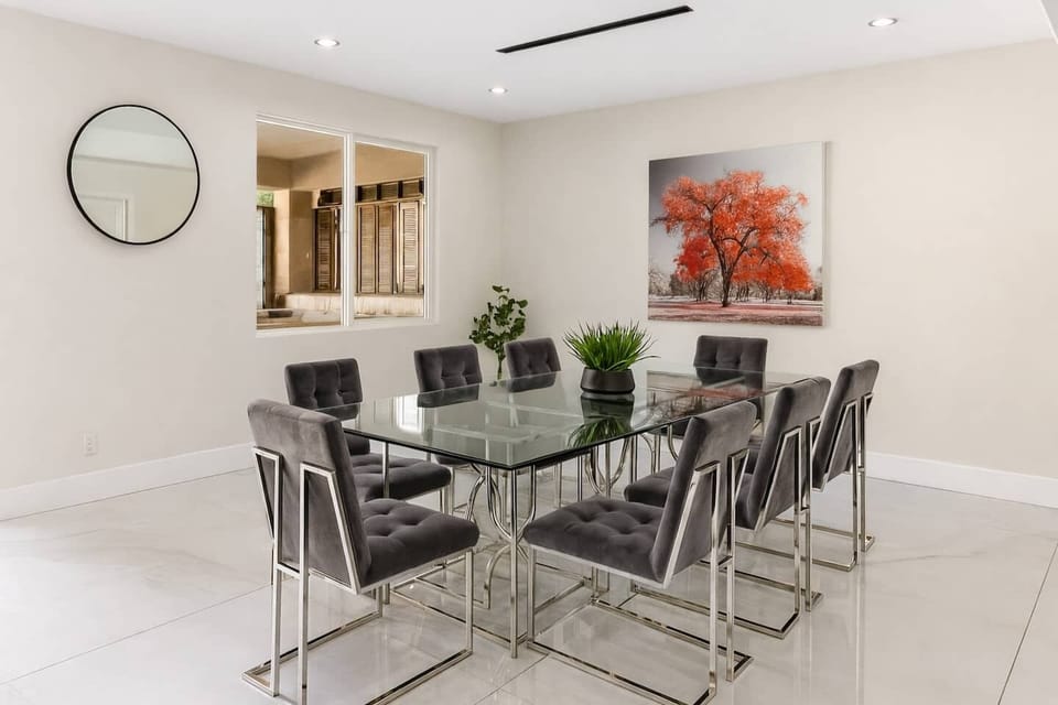 Indoor dining area for shared meals, game nights, and group gatherings