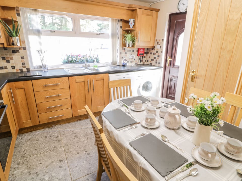 Fridge, dishwasher, electric kettle, toaster