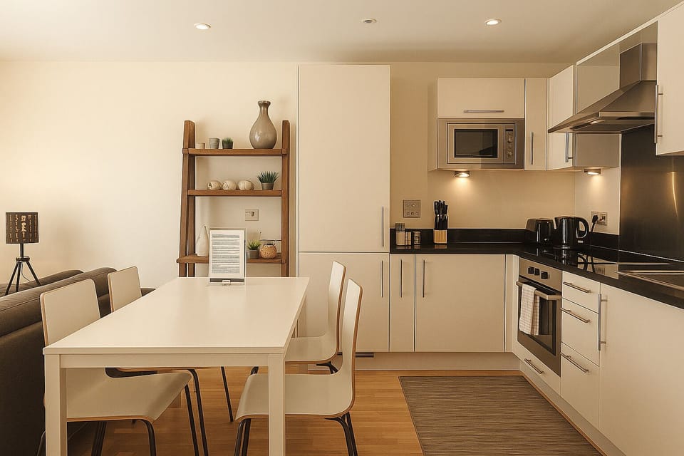 Executive Apartment | Living area | 35-inch TV with digital channels