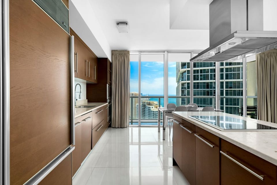 Generously-sized kitchen with a remarkable view!