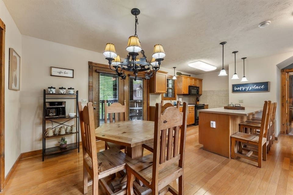 Gather around the eat in kitchen
