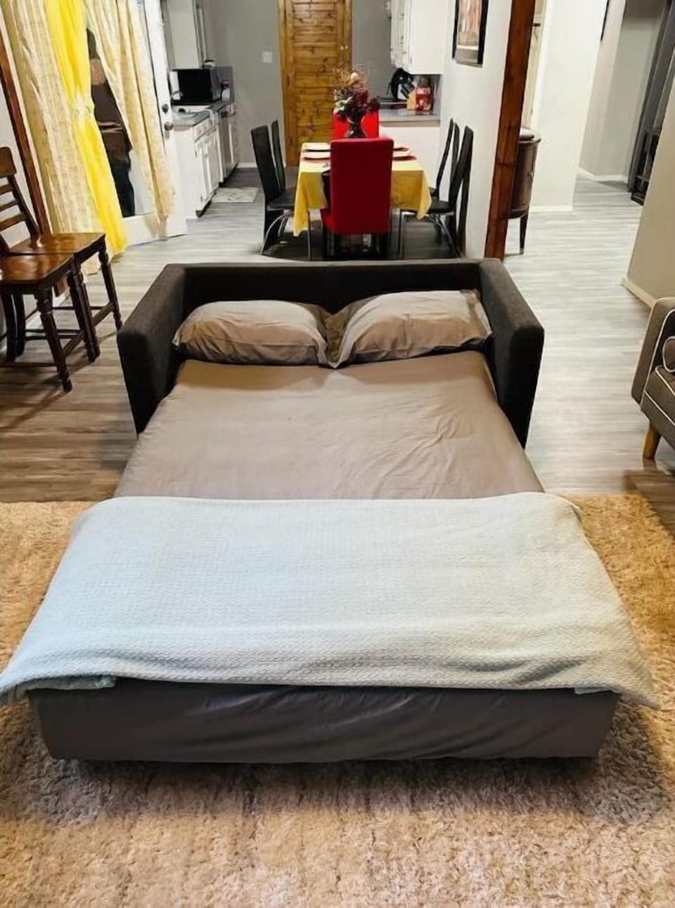 Sofa bed displayed!