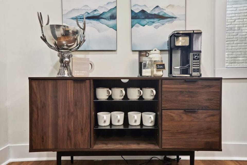 Enjoy your morning with our coffee bar with complimentary coffee and tea
