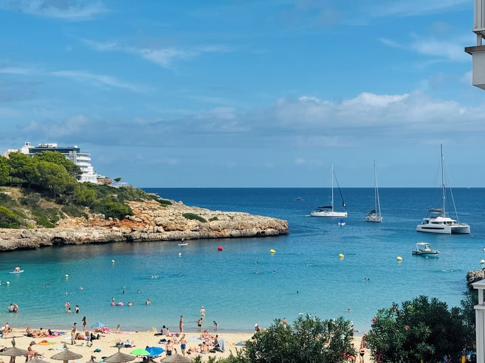 Endless turquoise waters and golden skies right from your balcony. 