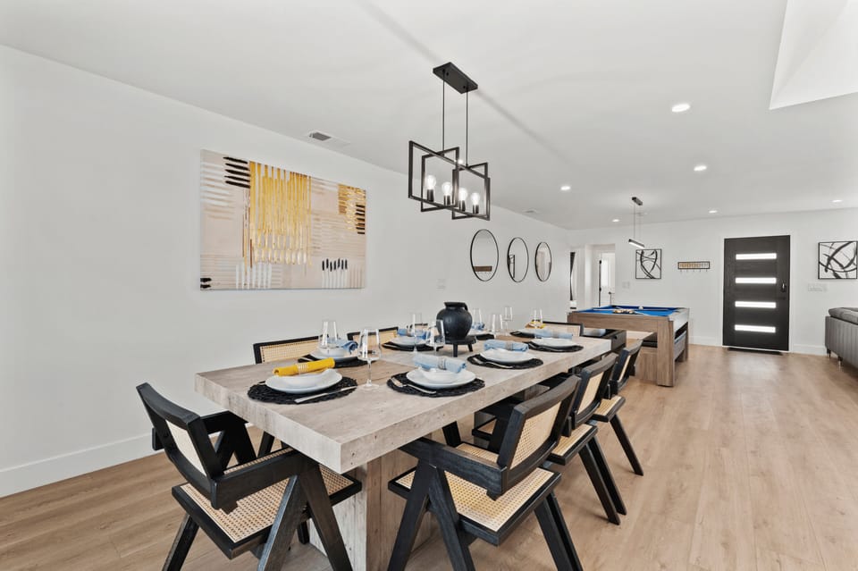 This sophisticated space makes entertaining a breeze, just add family and friend