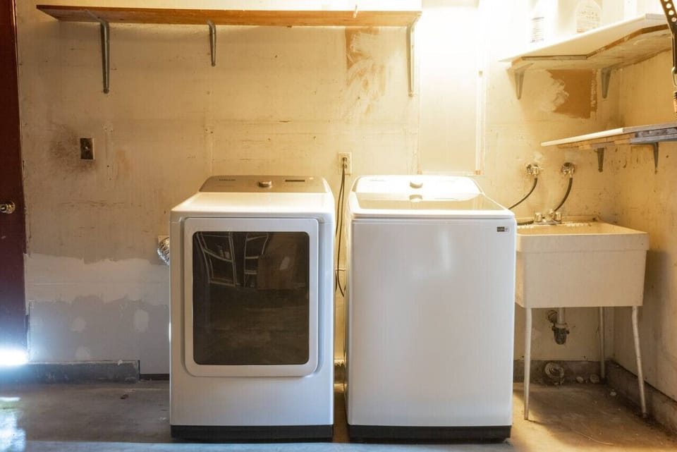 Washer and dryer in the unit