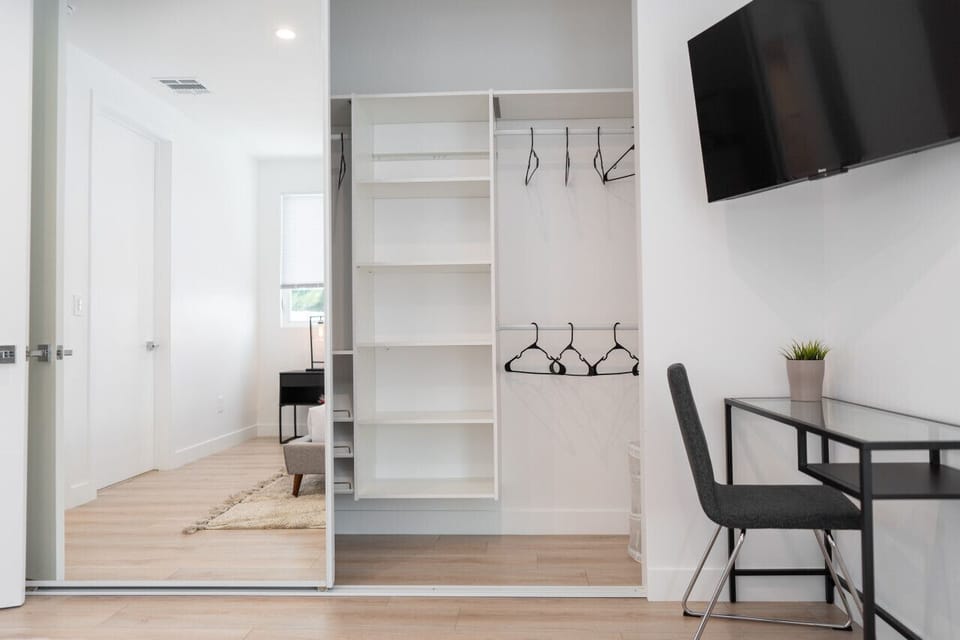 BEDROOM CLOSET -- View 3D Virtual Tour of the Property Here: https://tinyurl.com/3ssruscr