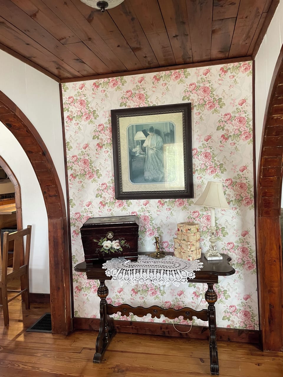 the entrance to this beautiful home