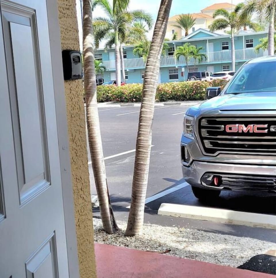 view from main door in front where you park 