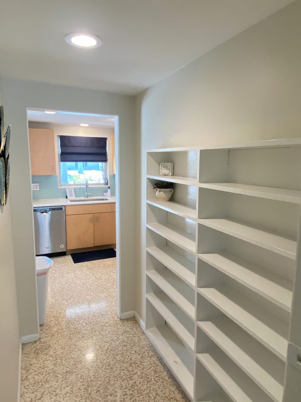 Pantry leading into kitchen 