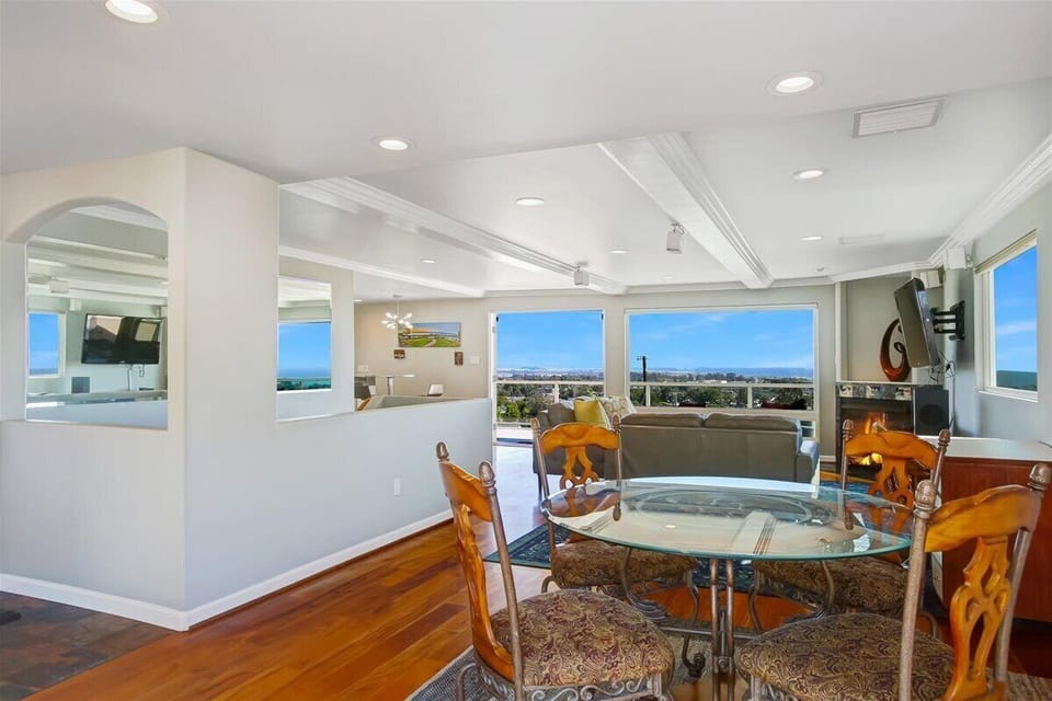 Stylish and cozy this modern dining nook for four is just right for laid-back meals and meaningful moments.