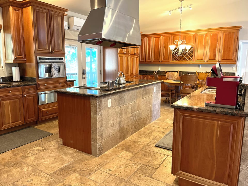 Large well appointed kitchen