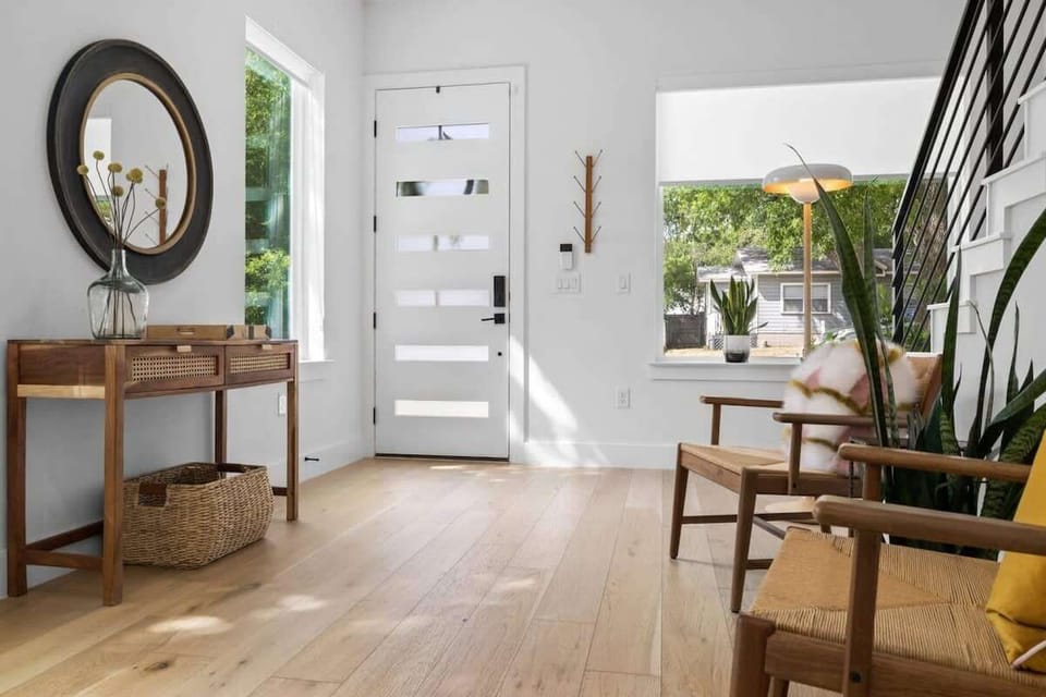 Foyer and front door entrance