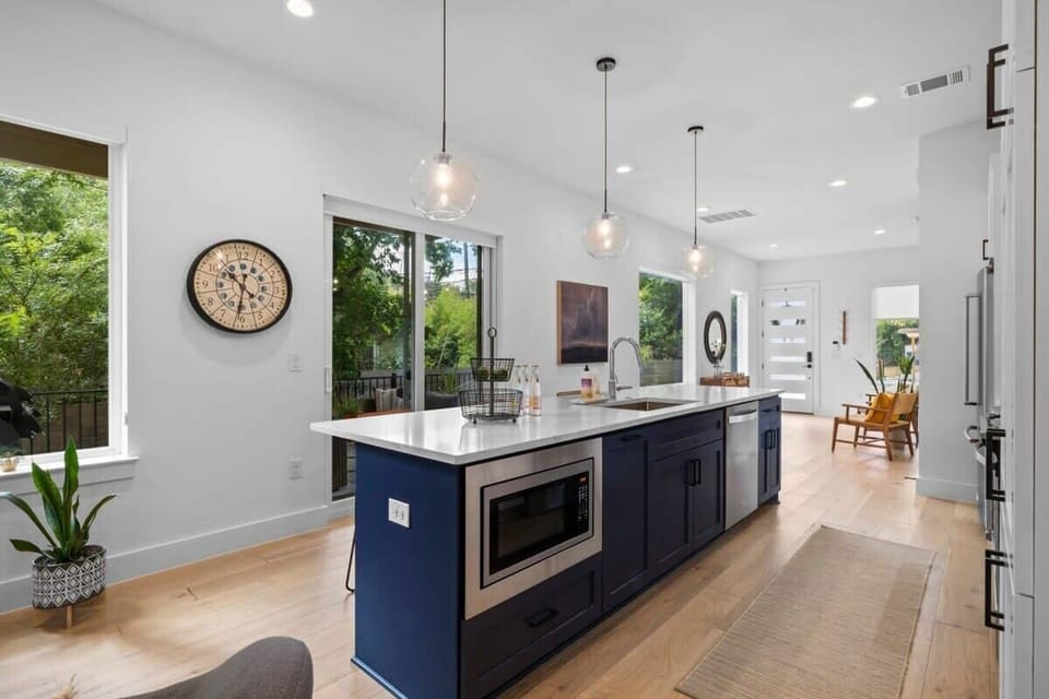 Full kitchen with natural light