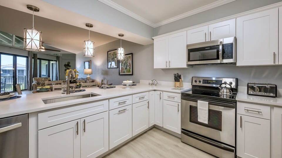 The kitchen has everything the chef in your group will need...