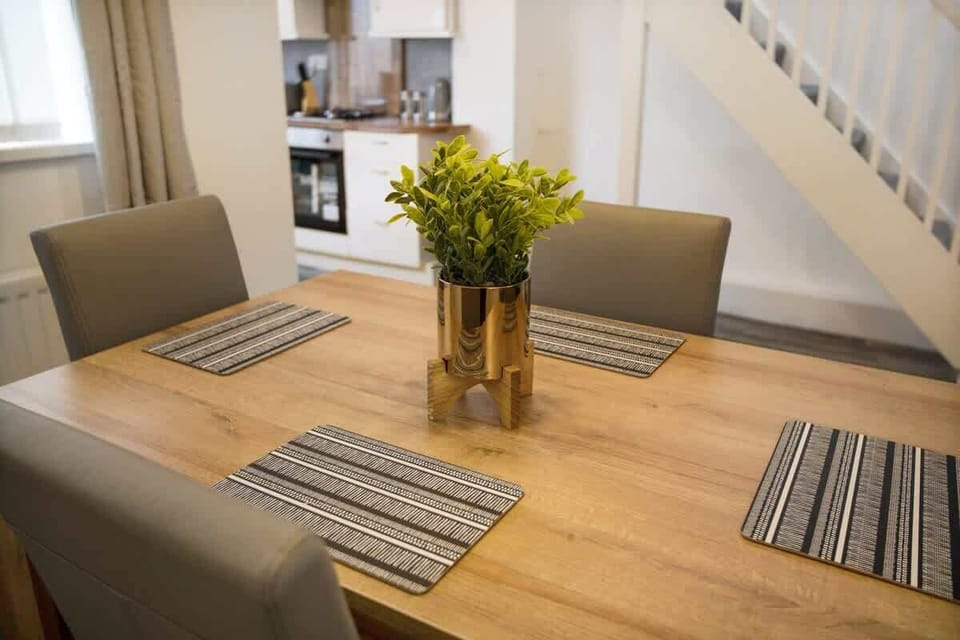 4-seater dining table for cosy gatherings and memorable meals.