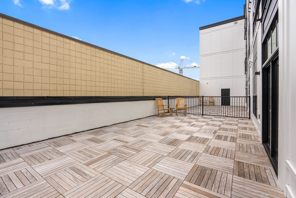 Patio for 206 - adjacent to the patio for 204