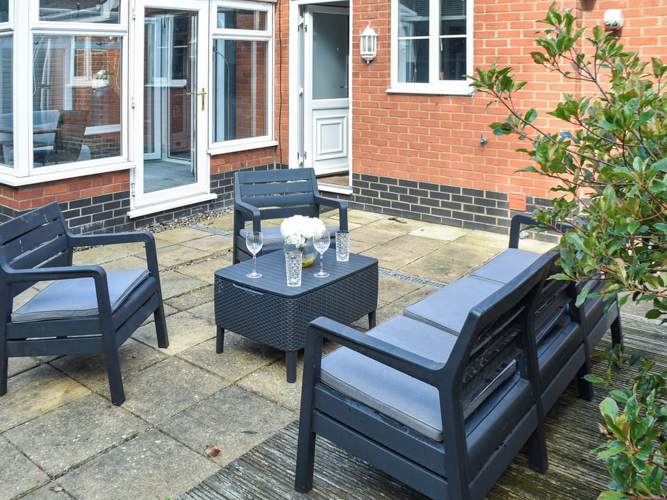 Sitting-out-area | Beach Bungalow, Gorleston-on-Sea