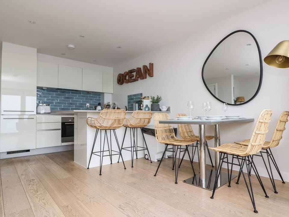 Fridge, dishwasher, electric kettle, toaster