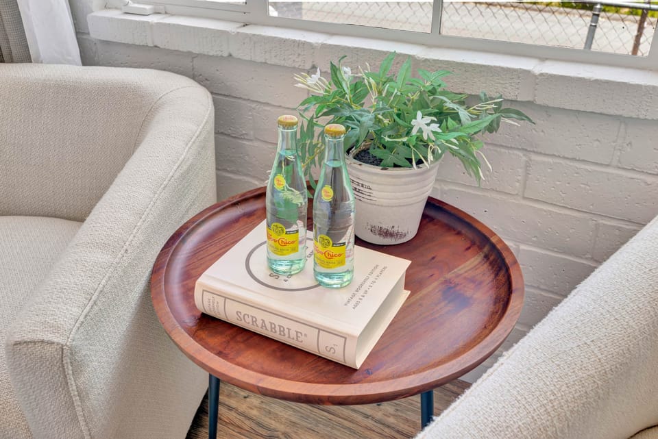 Sitting area perfect for reading or playing games