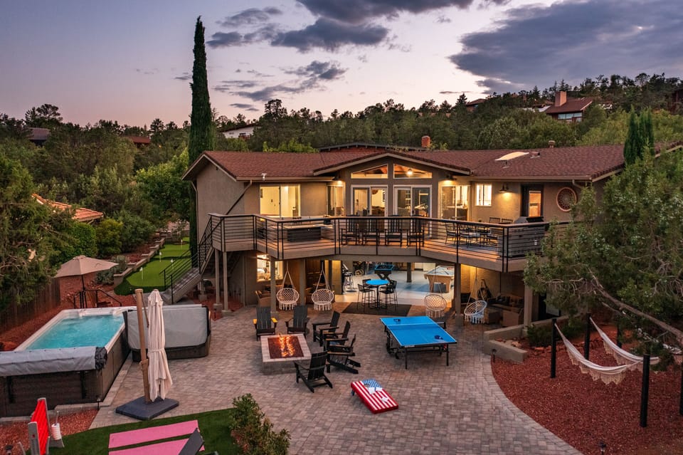Enjoy the backyard for group enjoyment