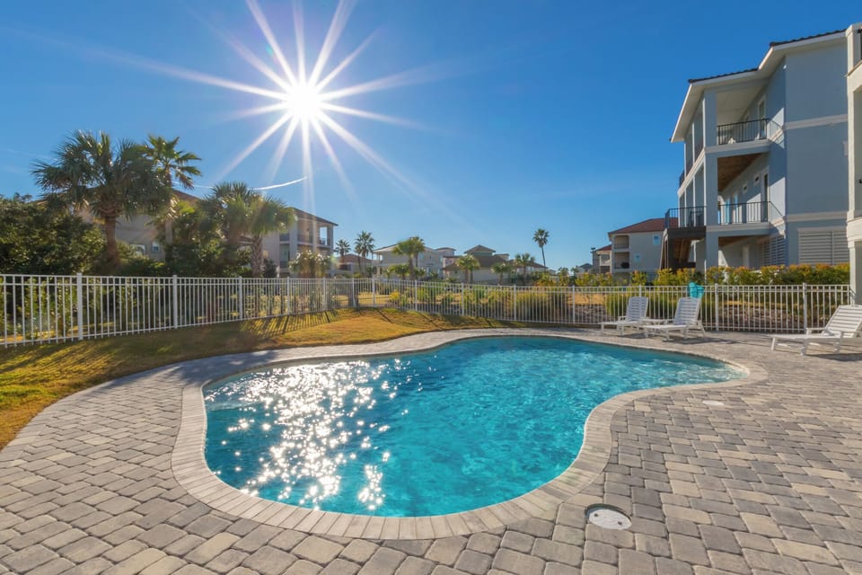 Enjoy the luxury of your own private pool right outside your door at Dancing Seahorse!