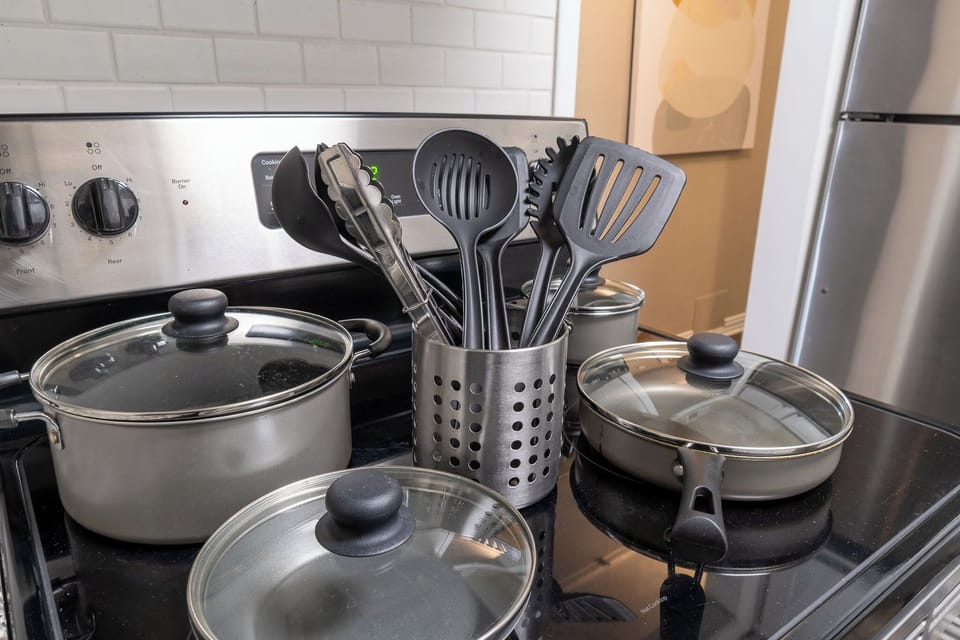 Fully stocked kitchen