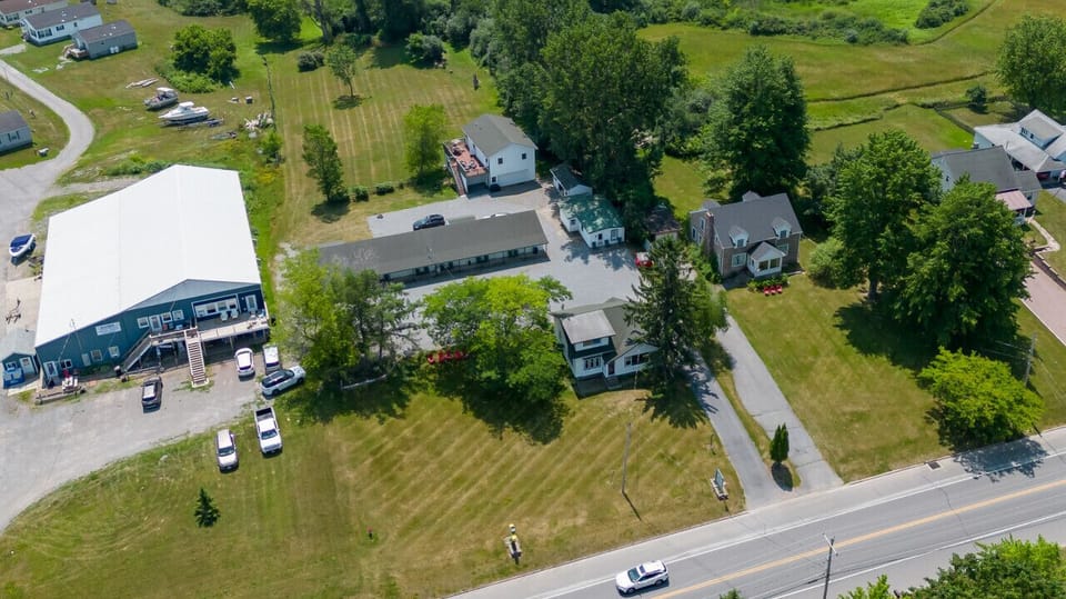 Large front and back lawn