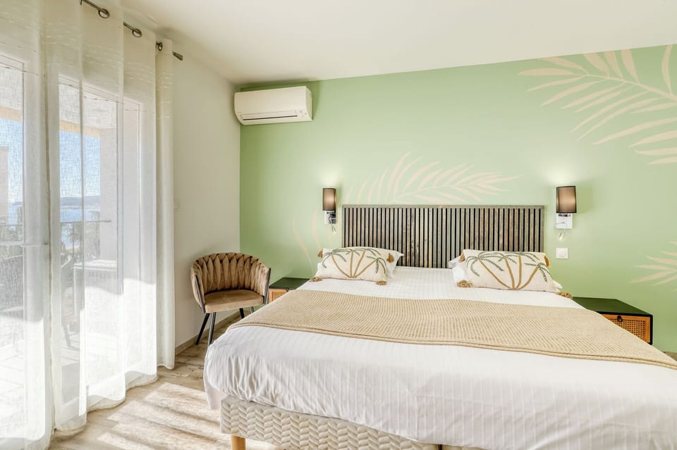 Superior Double or Twin Room, Partial Sea View | View from room