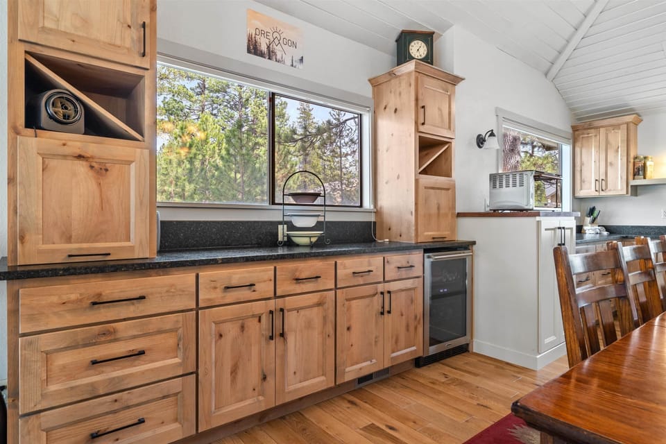 Meal Preparation Area and Wine Cooler