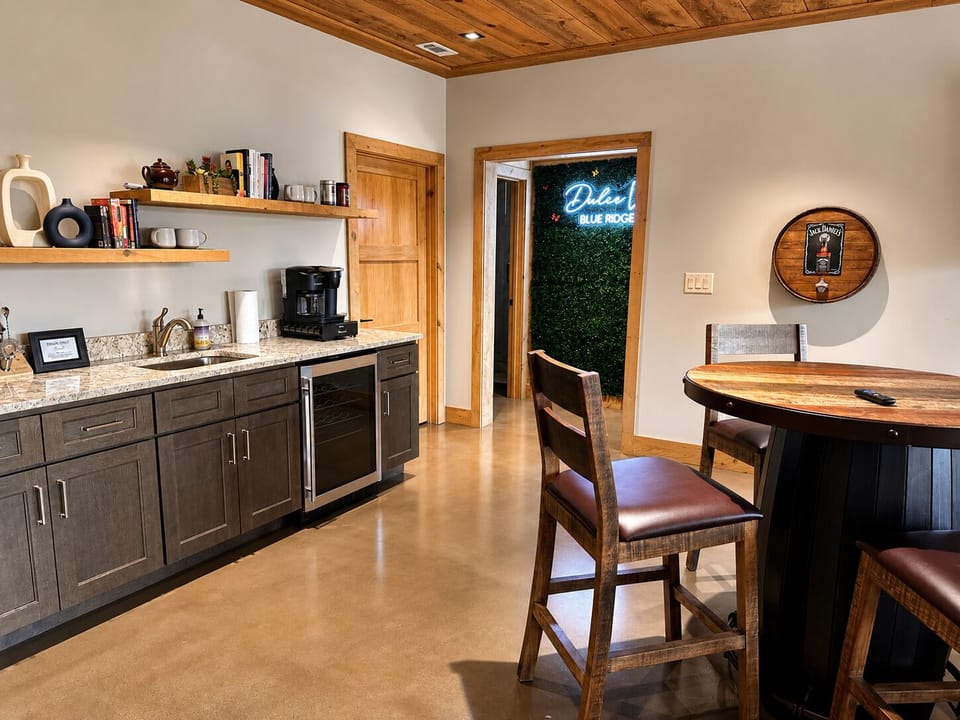 Beverage Center, wet bar, coffee maker