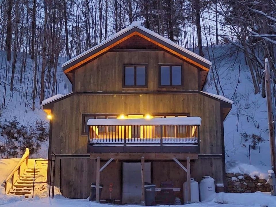 Tucked into the woods, VT State Forest trails out the back door, but close to everything.