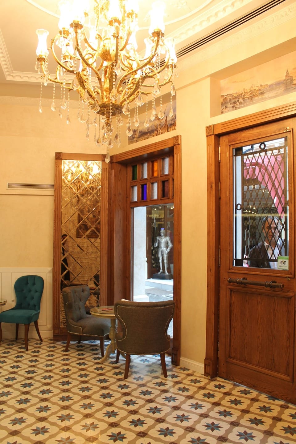 Interior entrance