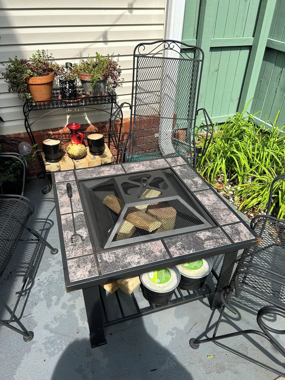 Cozy patio area