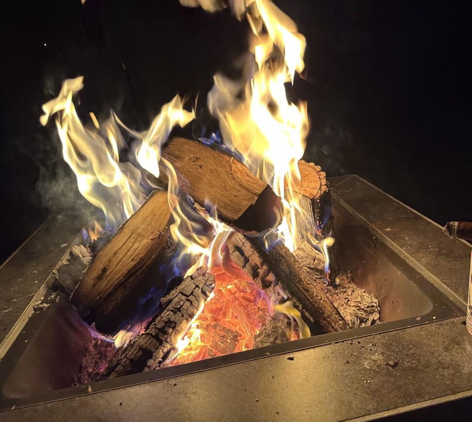 Enjoy S’mores around the fire pit