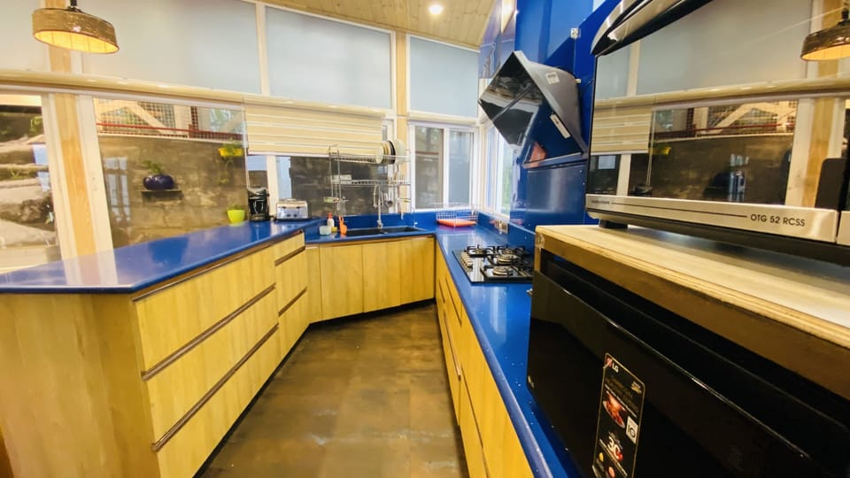 Shared fridge, microwave, electric kettle