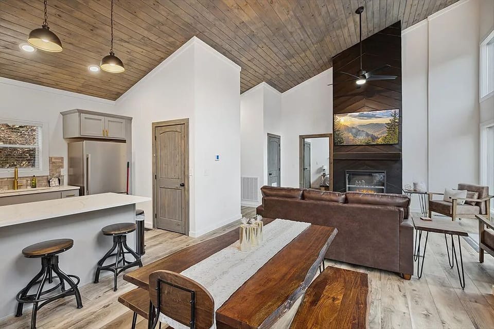 Dining and living area